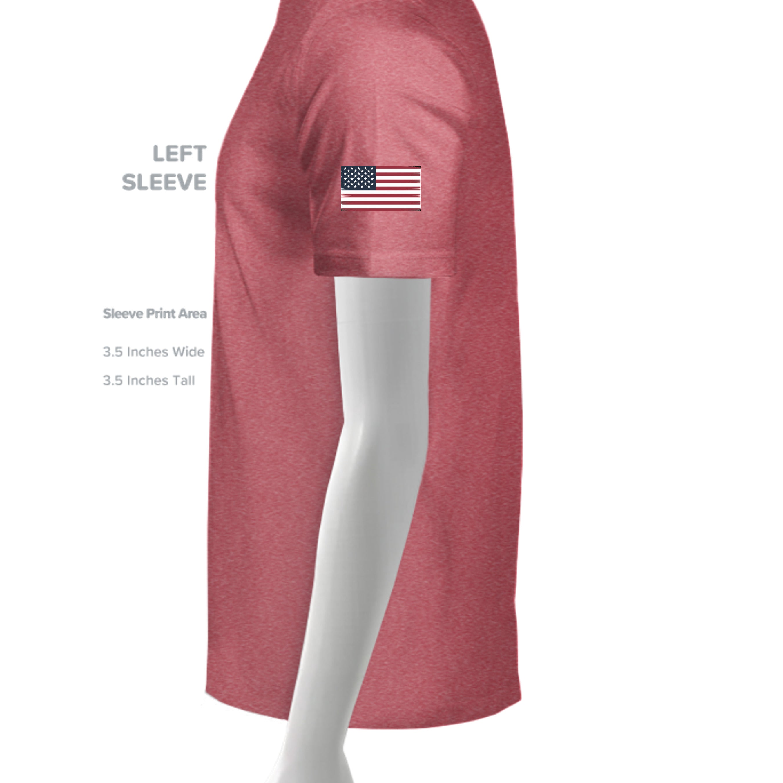HEATHER RED - G640 - SLEEVE_LEFT
